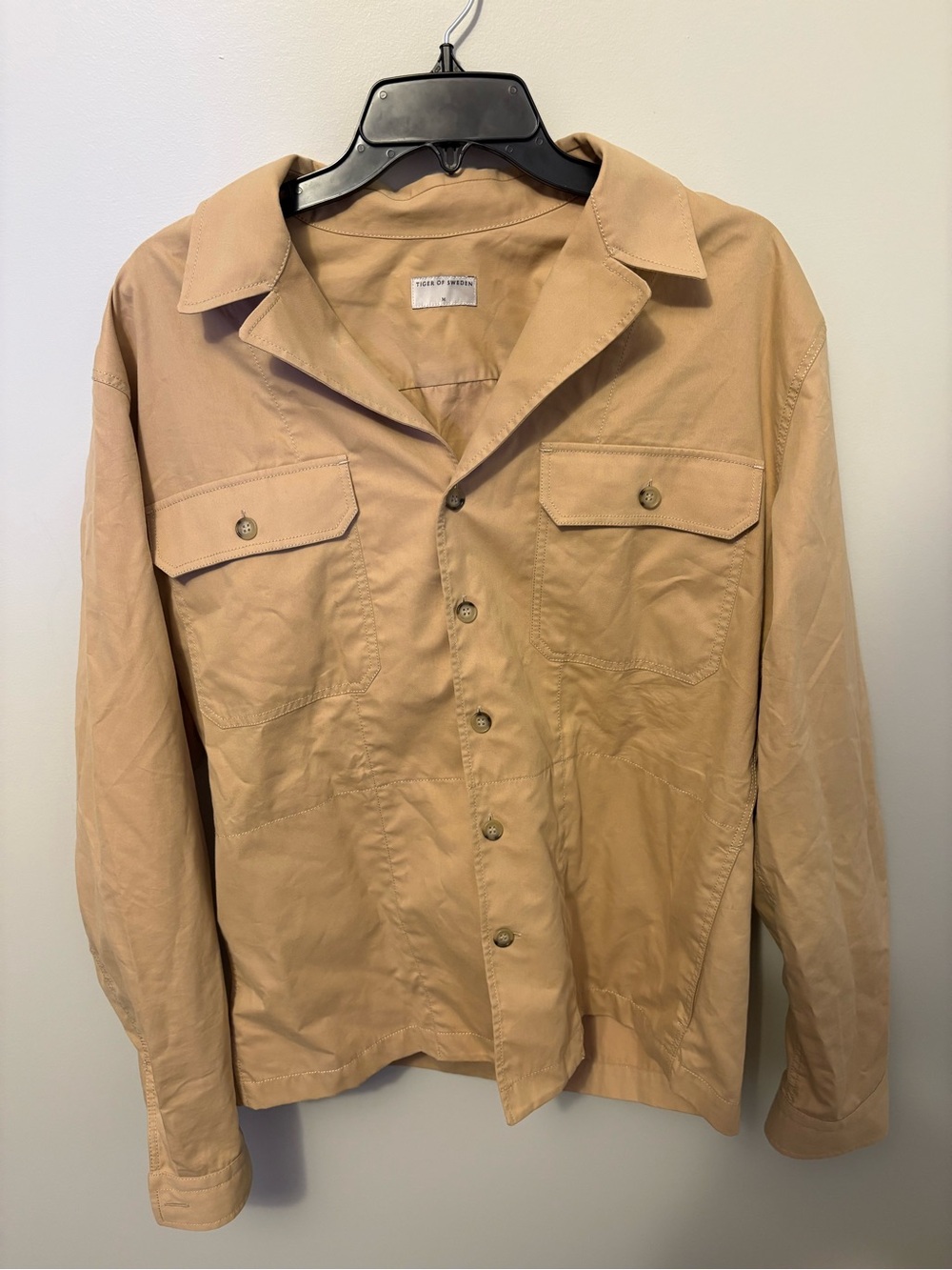 Tiger of Sweden Tan Lightweight Utility Shirt Jacket